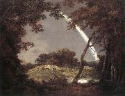Joseph wright of derby, Landscape with Rainbow